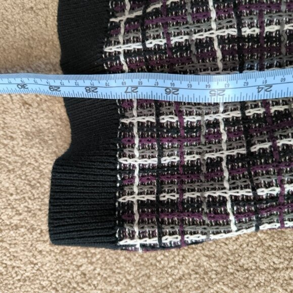 Cleo Vintage Clueless Tweed Preppy Old Money Retro 90s Y2K Style Cardigan XL - Picture 6 of 9